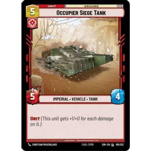 Occupier Siege Tank (165/252) - Spark of Rebellion Foil