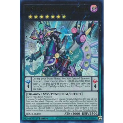 Odd-Eyes Rebellion Xyz Dragon - BLMR-EN005 Ultra Rare 1st