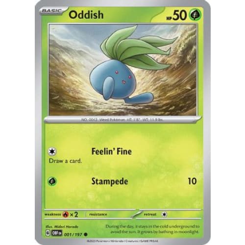 Oddish (001/197) Common - Single