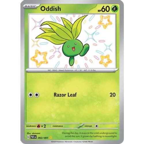 Oddish (92) Shiny Rare Holofoil - Single