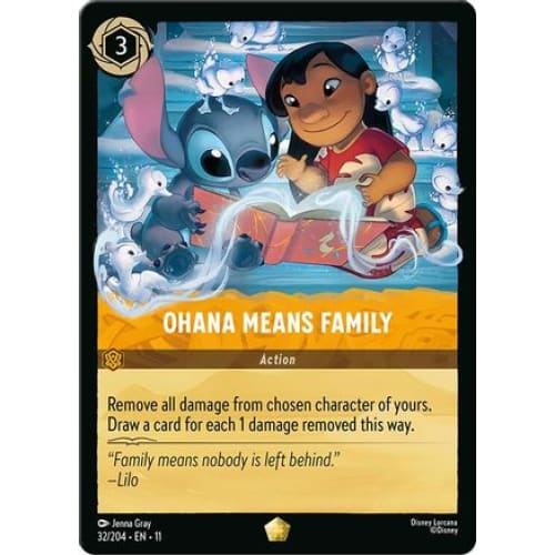 Ohana Means Family (32/204) - Winterspell Cold Foil - Single