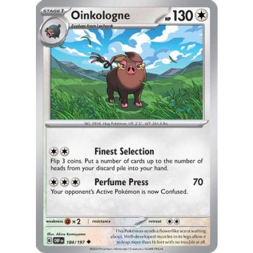 Oinkologne (184/197) Uncommon Reverse Holofoil - Single