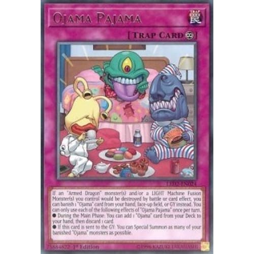 Ojama Pajama (LED2-EN024) Rare 1st Edition - Single