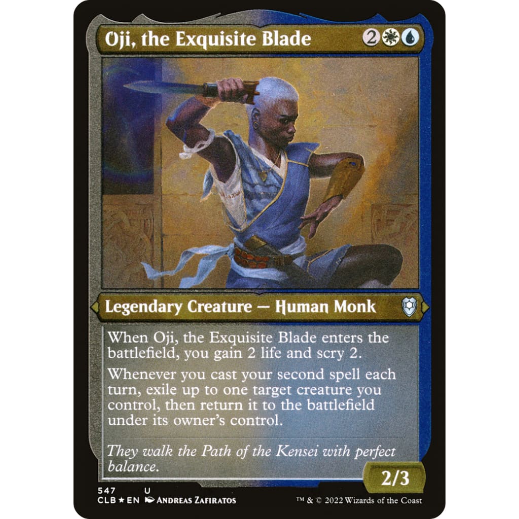 Oji the Exquisite Blade (CLB-547) Etched Foil - Single