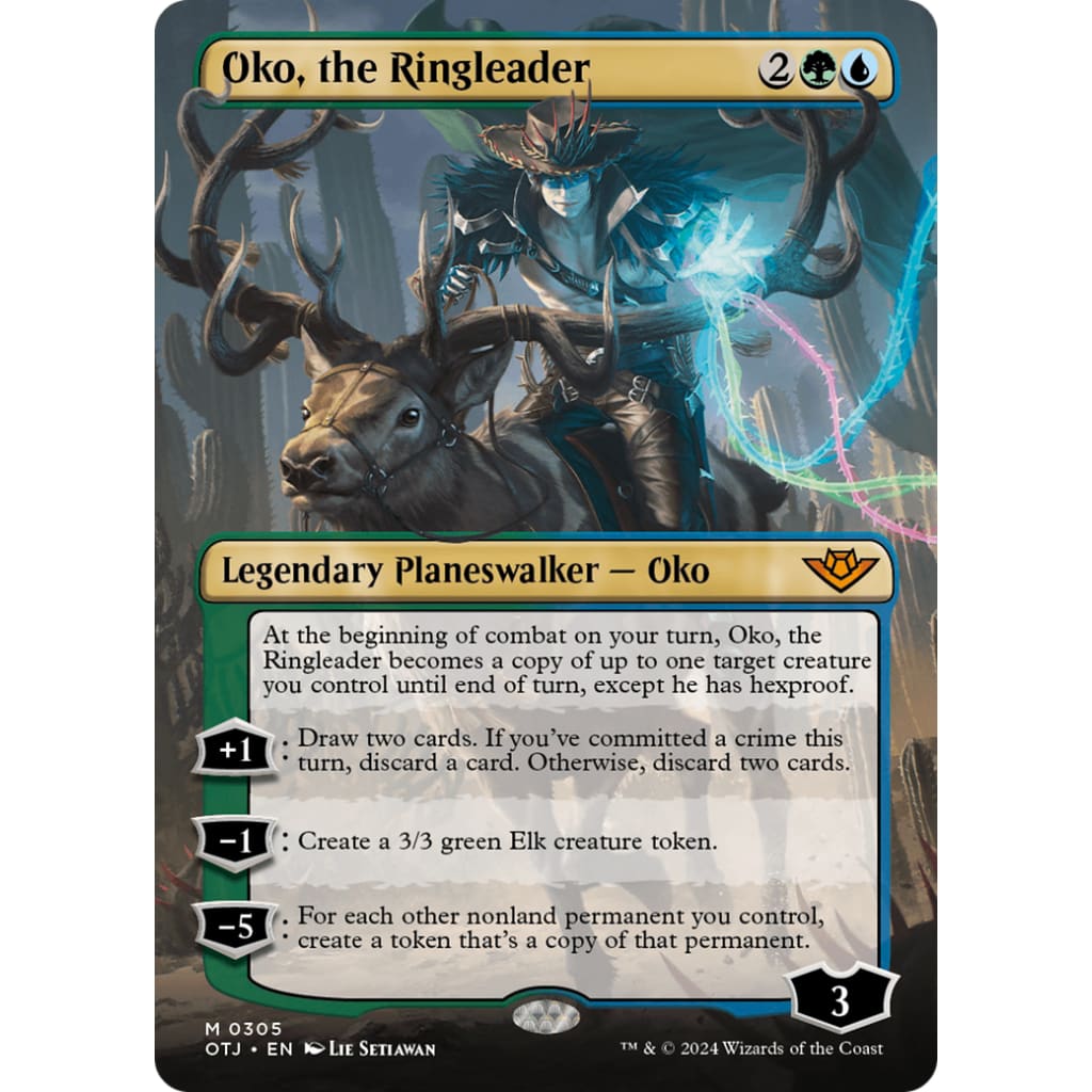 Oko the Ringleader (OTJ-305) (Borderless) Foil - Single