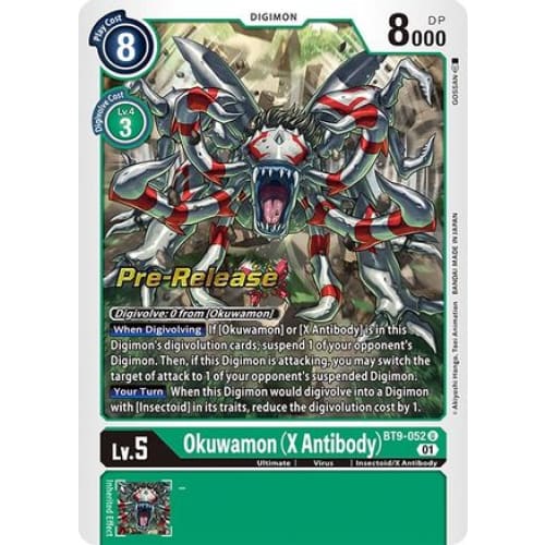 Okuwamon (X Antibody) (BT9-052 U) Uncommon - Single