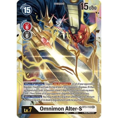 Omnimon Alter-S (Secret Rare) (BT3-112 SEC) Secret Rare