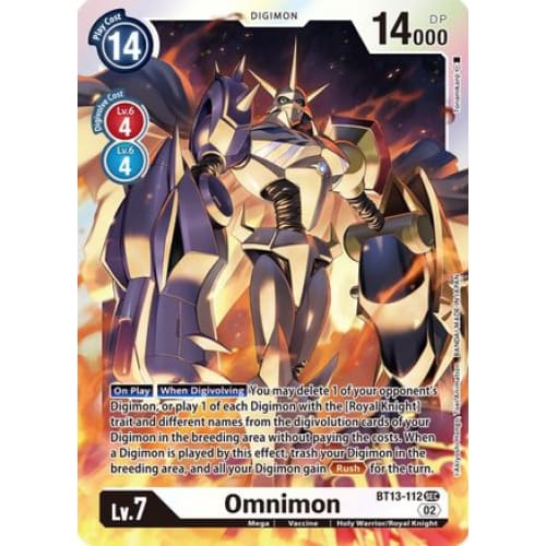Omnimon - BT13-112 - Secret Rare Foil - Single