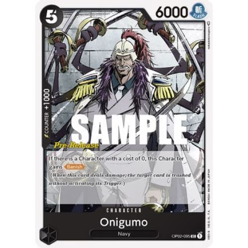 Oniguma OP02-095 UC Paramount War Pre-Release Cards - Single