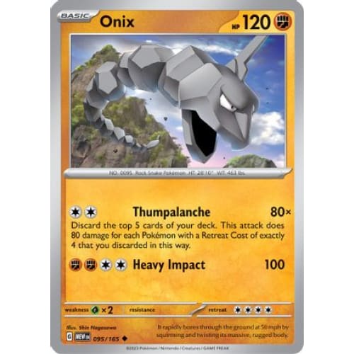 Onix (95) Uncommon Reverse Holofoil - Single