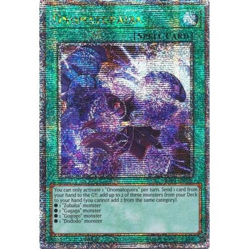 Onomatopaira (Quarter Century Secret Rare) - RA04-EN089