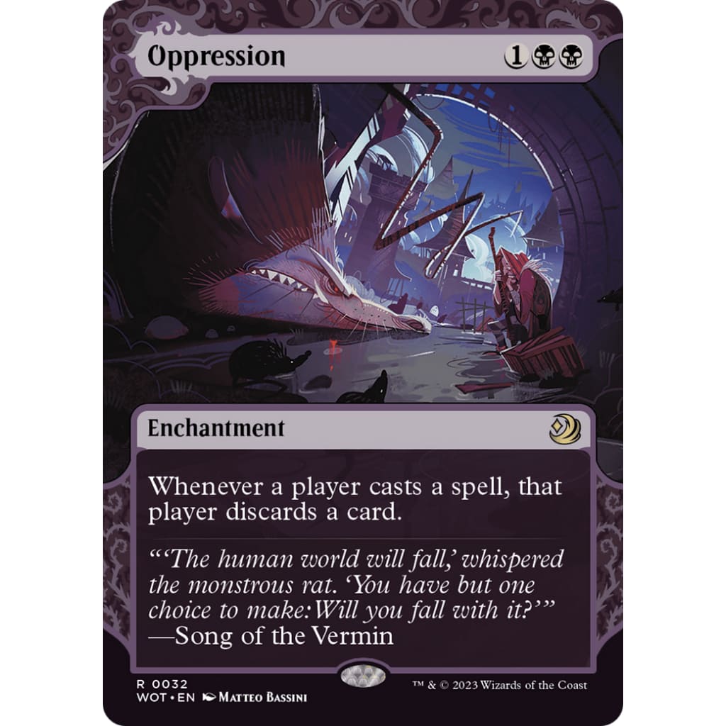 Oppression (WOT-032): (Showcase) (Borderless) - Single