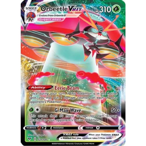Orbeetle VMAX (021/185) Holo Rare Holofoil - Single