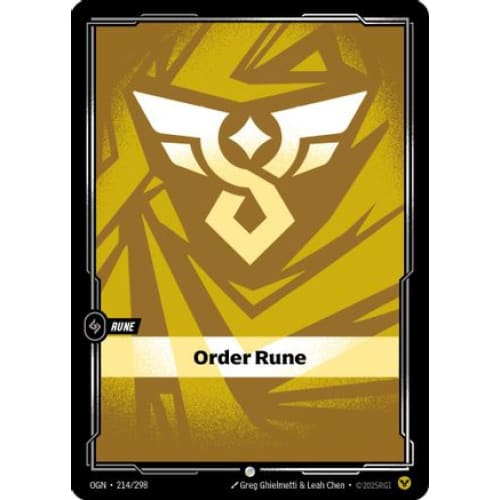 Order Rune (214/298) - Origins - Single