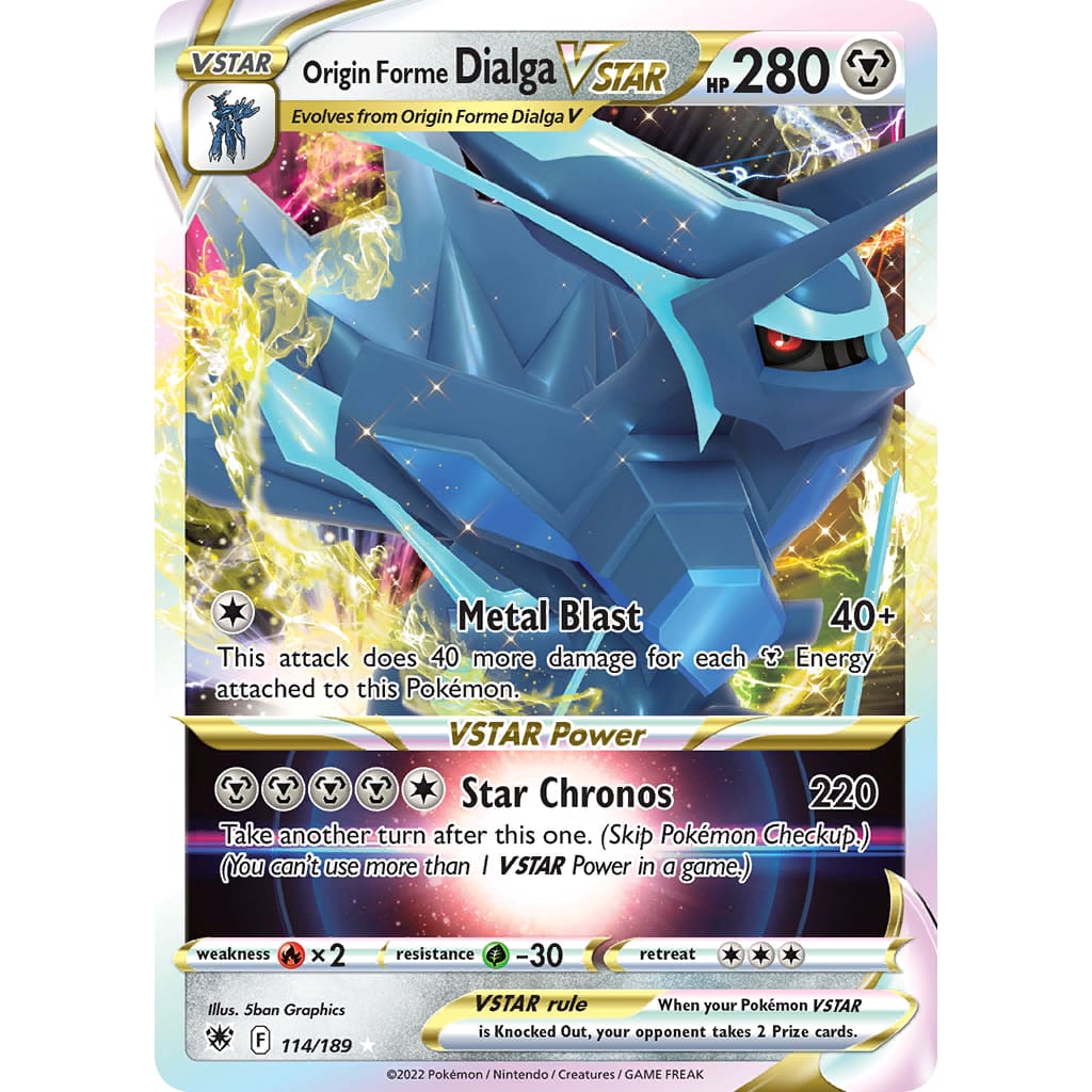 Origin Forme Dialga VSTAR (114/189) Rare Holo Holofoil