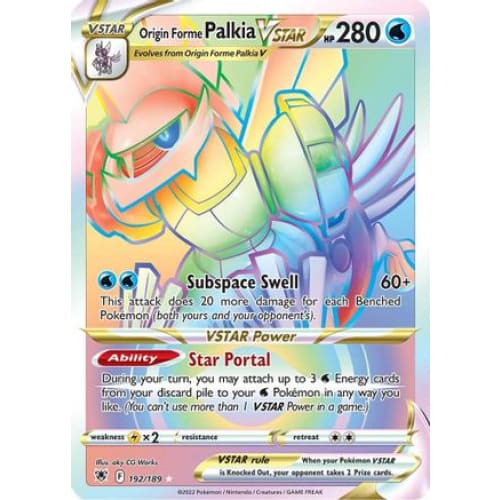 Origin Forme Palkia VSTAR (192/189) Holo Rare Holofoil