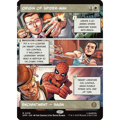 Origin of Spider-Man (Borderless) (SPM-218) Foil - Single
