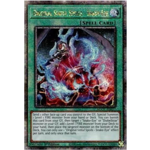 Original Sinful Spoils - Snake-Eye (Quarter Century Secret