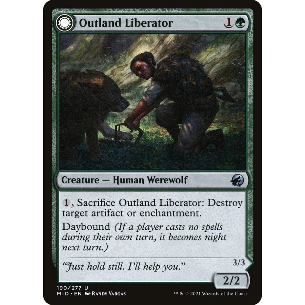 Outland Liberator // Frenzied Trapbreaker (MID-190):