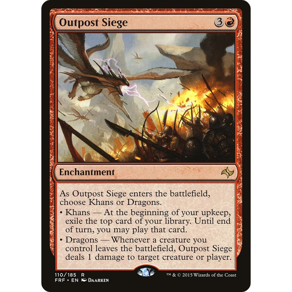 Outpost Siege (FRF-110) Foil - Single