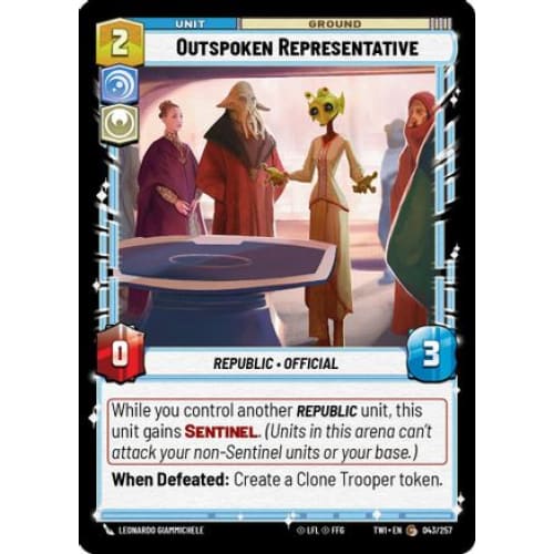 Outspoken Representative (043/257) Foil - Single