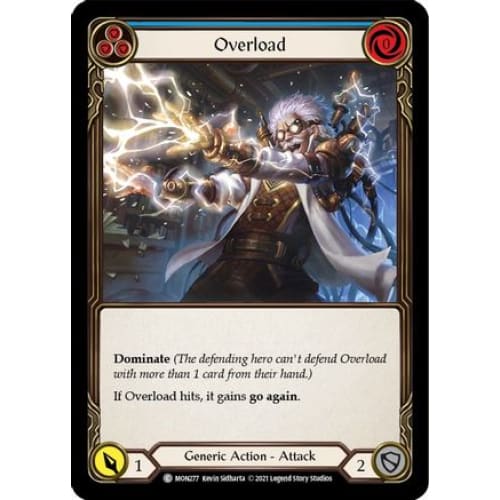 Overload (Blue) (MONARCH) 1st Edition Rainbow Foil - Single