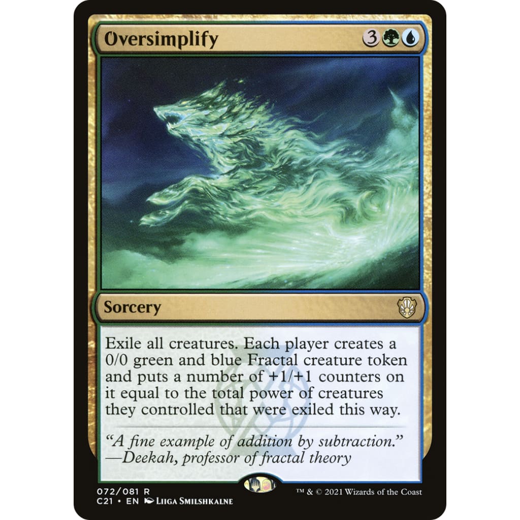 Oversimplify (C21-072) - Single