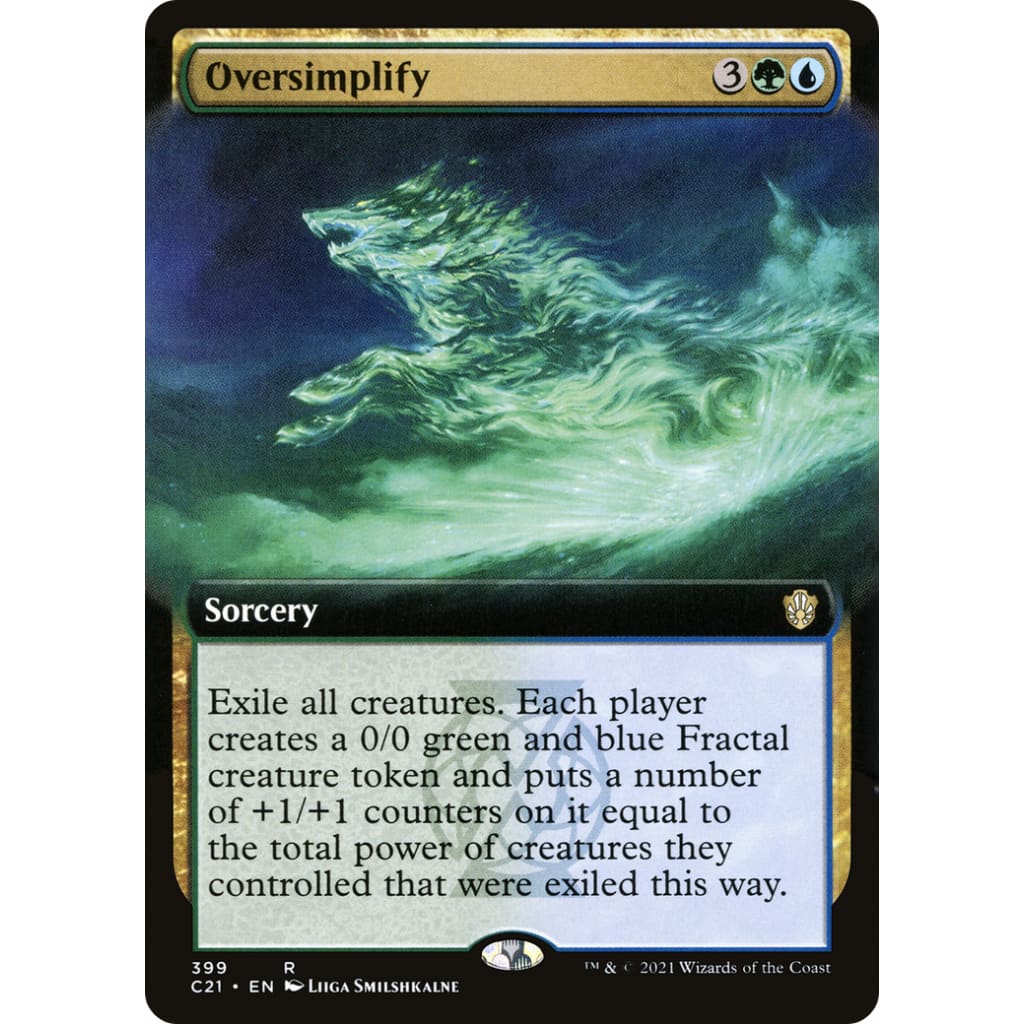 Oversimplify (C21-399): (Extended Art) - Single