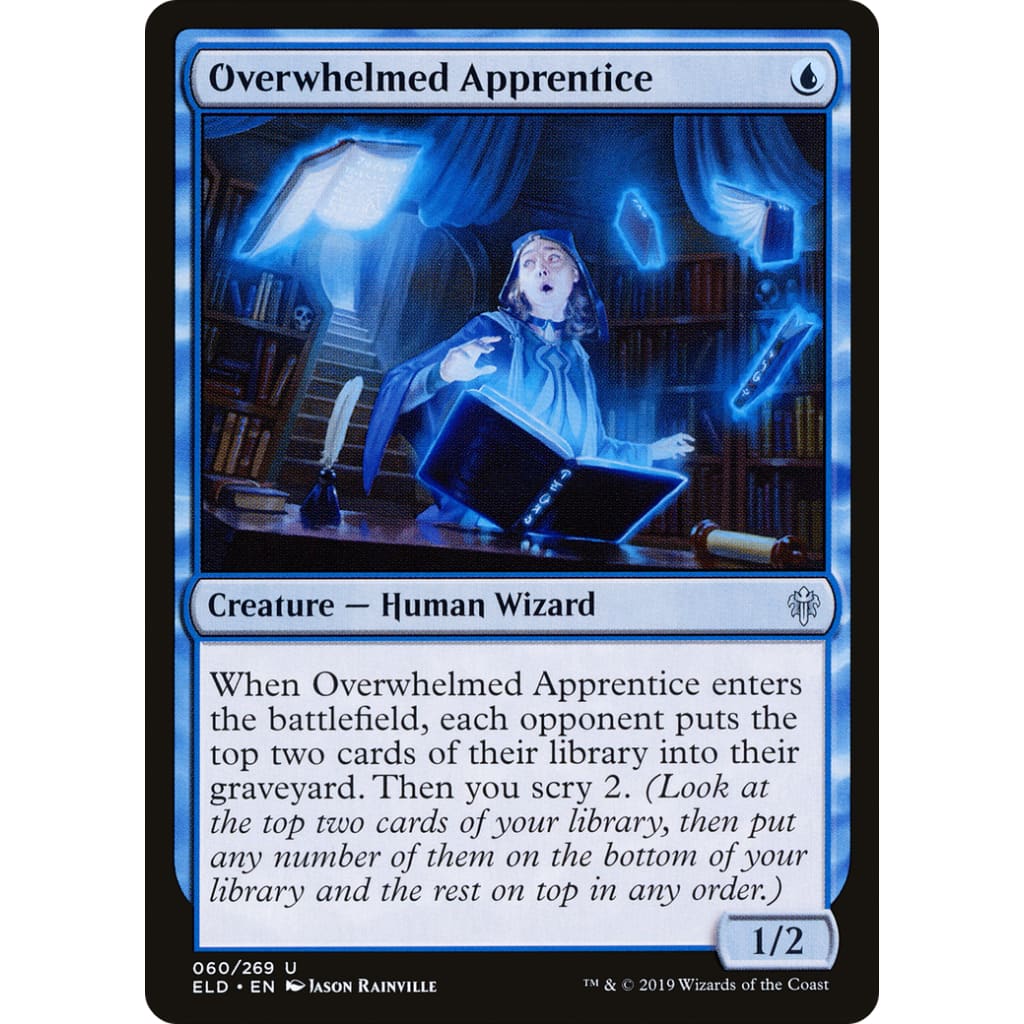 Overwhelmed Apprentice (ELD-060) Foil - Single