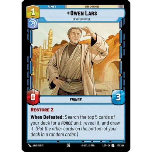 Owen Lars - Devoted Uncle (057/264) - Single
