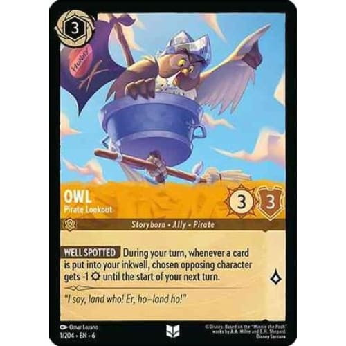 Owl - Pirate Lookout (1/204) - Azurite Sea - Single