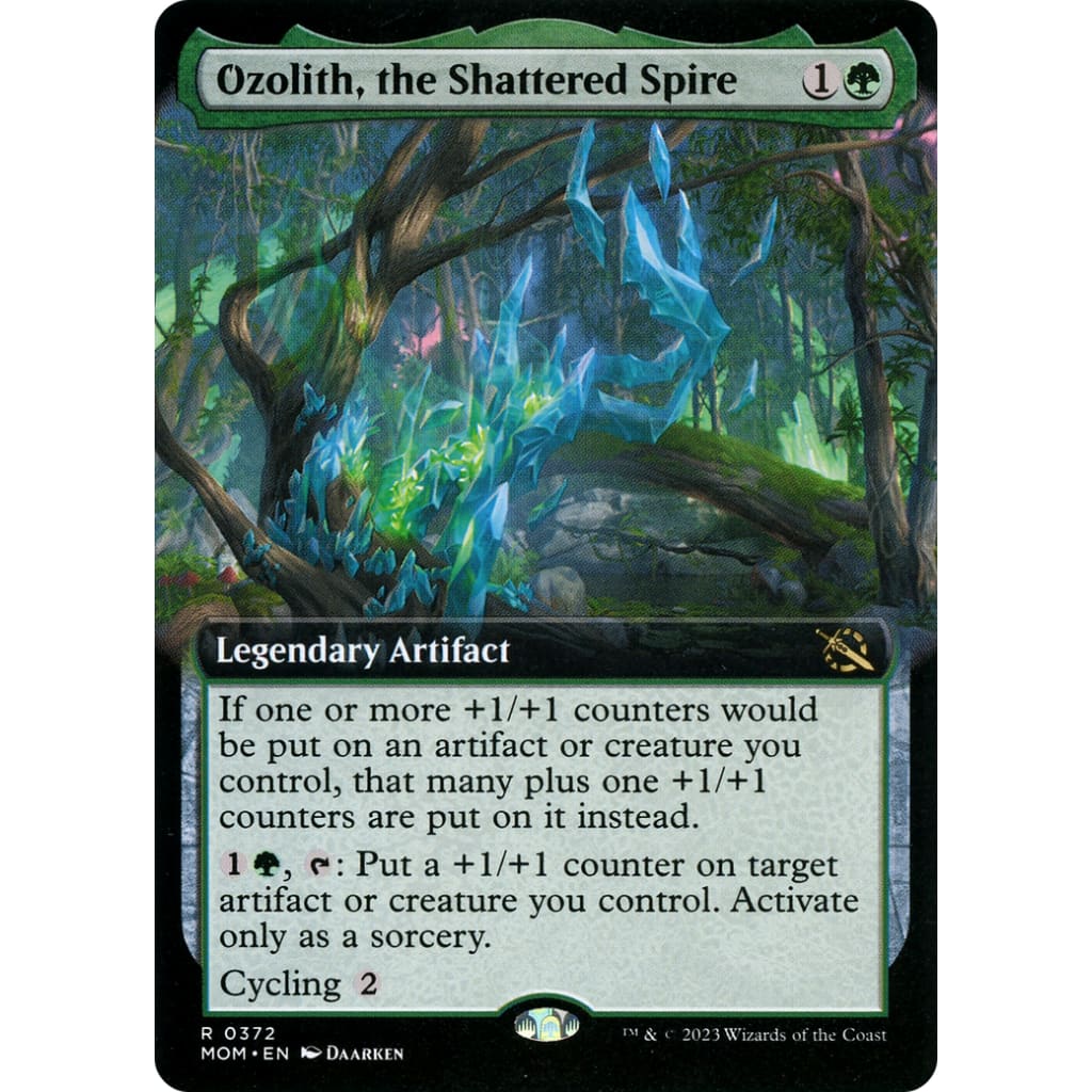 Ozolith the Shattered Spire (MOM-372): (Extended Art) Foil
