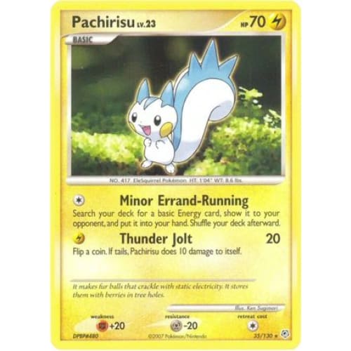 Pachirisu (035/130) Rare Classic Reverse Holofoil - Single
