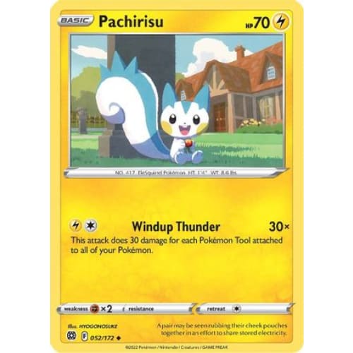 Pachirisu (052/172) Uncommon Reverse Holofoil - Single