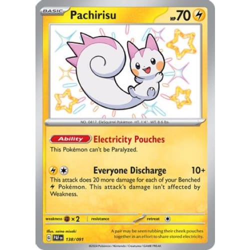 Pachirisu (138) Shiny Rare Holofoil - Single