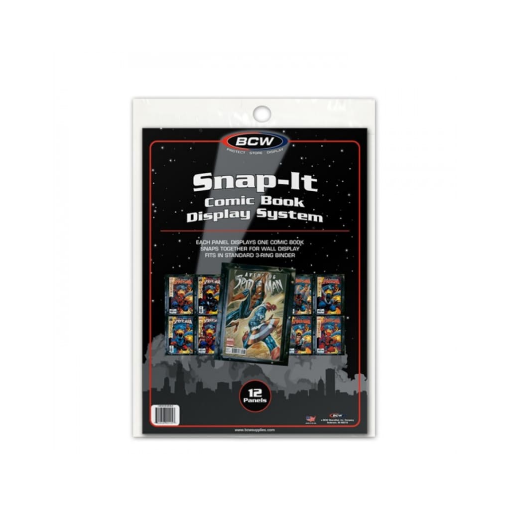 Pack of 12 BCW Snap It Comic Book Wall Display Panels