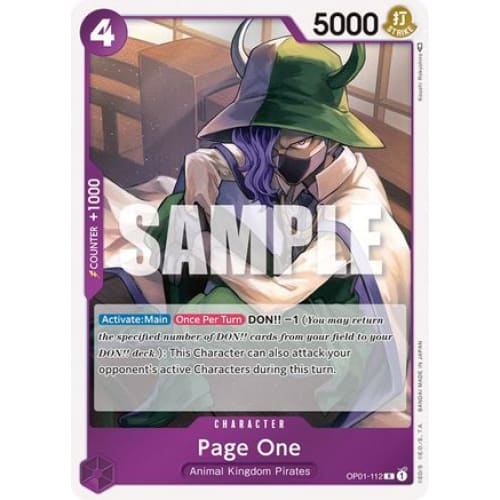 Page One OP01-112 R Romance Dawn - Single