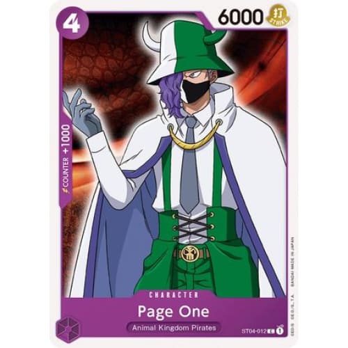 Page One ST04-012 C Starter Deck 4: Animal Kingdom Pirates