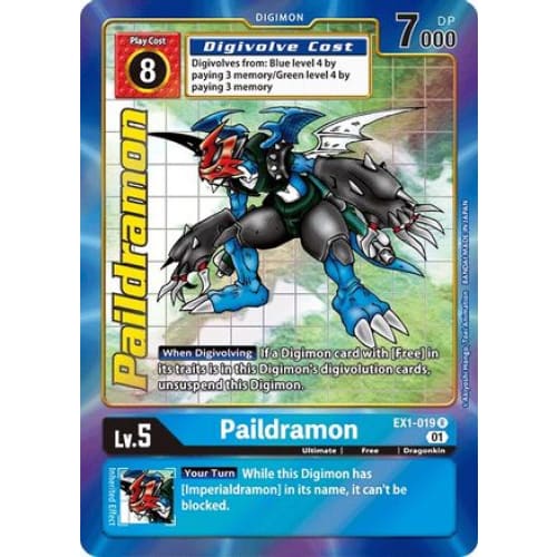 Paildramon (Alternate Art) (EX1-019 R) Rare Foil - Single