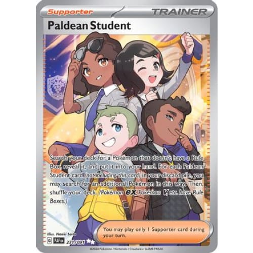 Paldean Student (231) Secret Rare Holofoil - Single