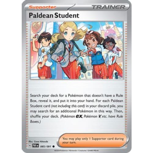 Paldean Student (85) Common Reverse Holofoil - Single