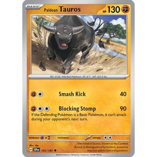 Paldean Tauros (101) Uncommon - Single
