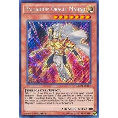 Palladium Oracle Mahad (MVP1-ENS53) Secret Rare 1st Edition
