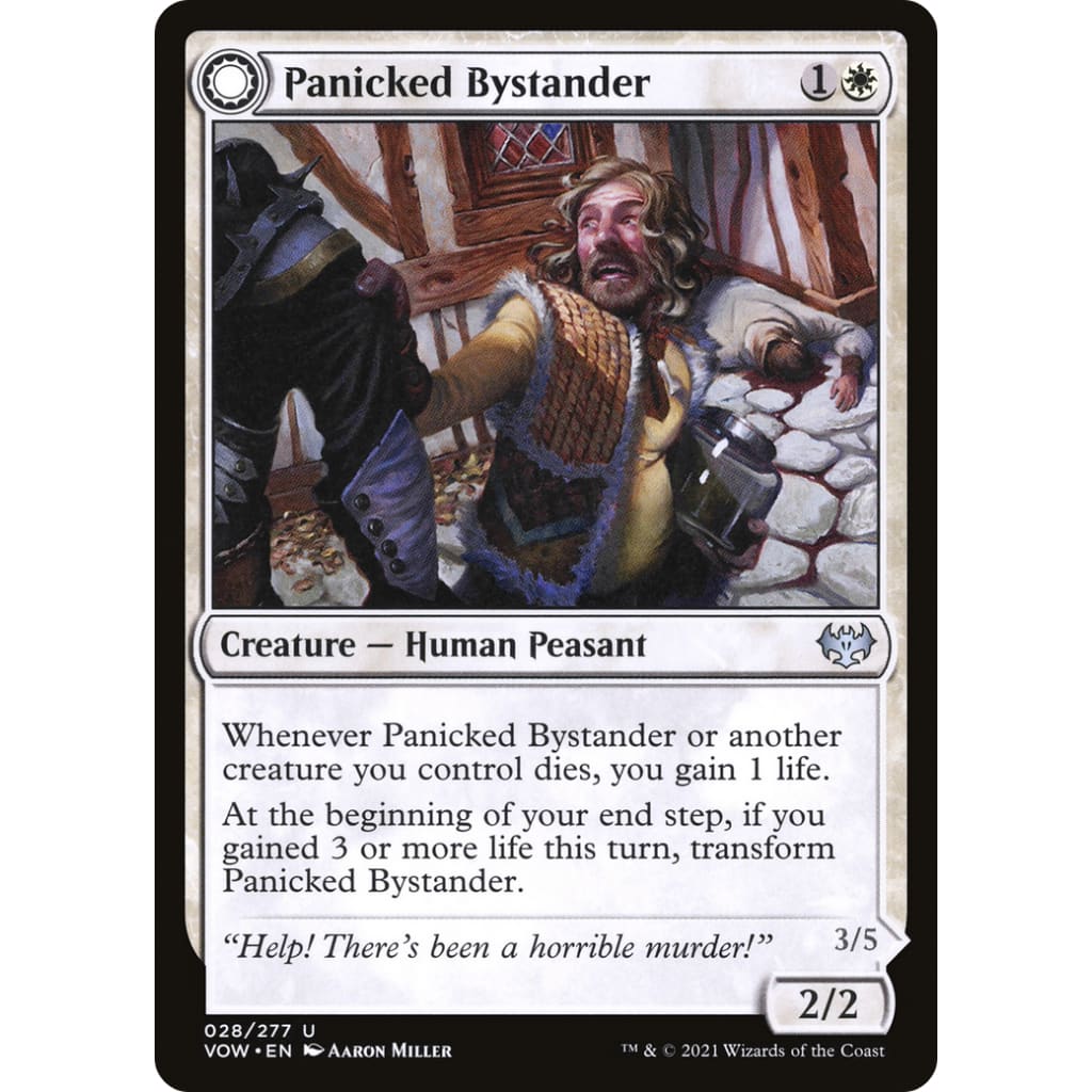 Panicked Bystander // Cackling Culprit (VOW-028): (Double