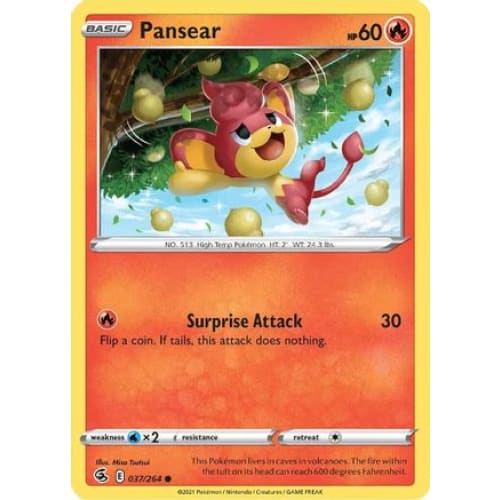 Pansear (037/264) Common Reverse Holofoil - Single
