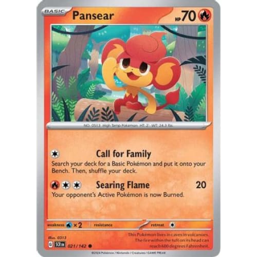 Pansear (21) Common Reverse Holofoil - Single