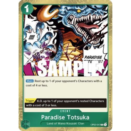 Paradise Totsuka OP02-047 R Paramount War Foil - Single