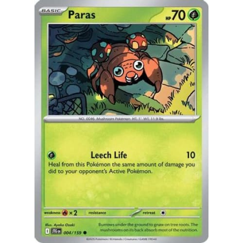 Paras (4) Common Reverse Holofoil - Single