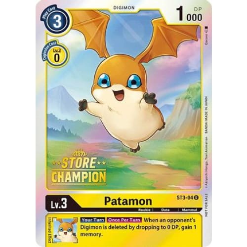 Patamon - ST3-04 (Store Champion) (ST3-04 U) Promo Foil