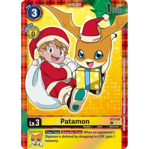 Patamon (Winter Holiday 2023) - ST3-04 - Promo Foil - Single